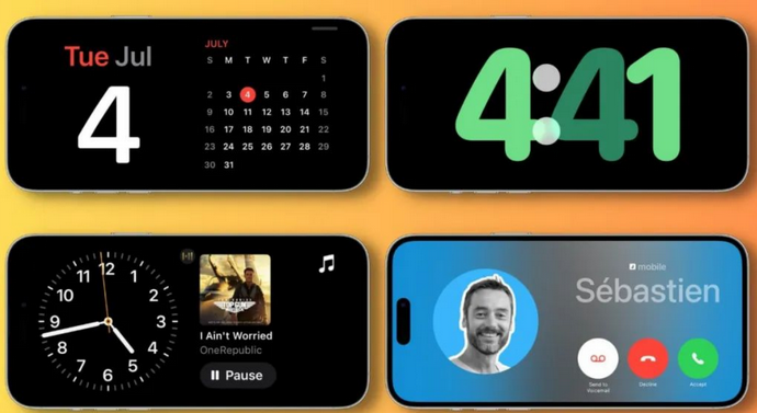 银州苹果手机维修分享iOS17横屏充电待机显示有什么好处 