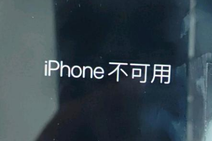 银州苹果服务网点分享锁屏界面显示“iPhone 不可用”如何解决 